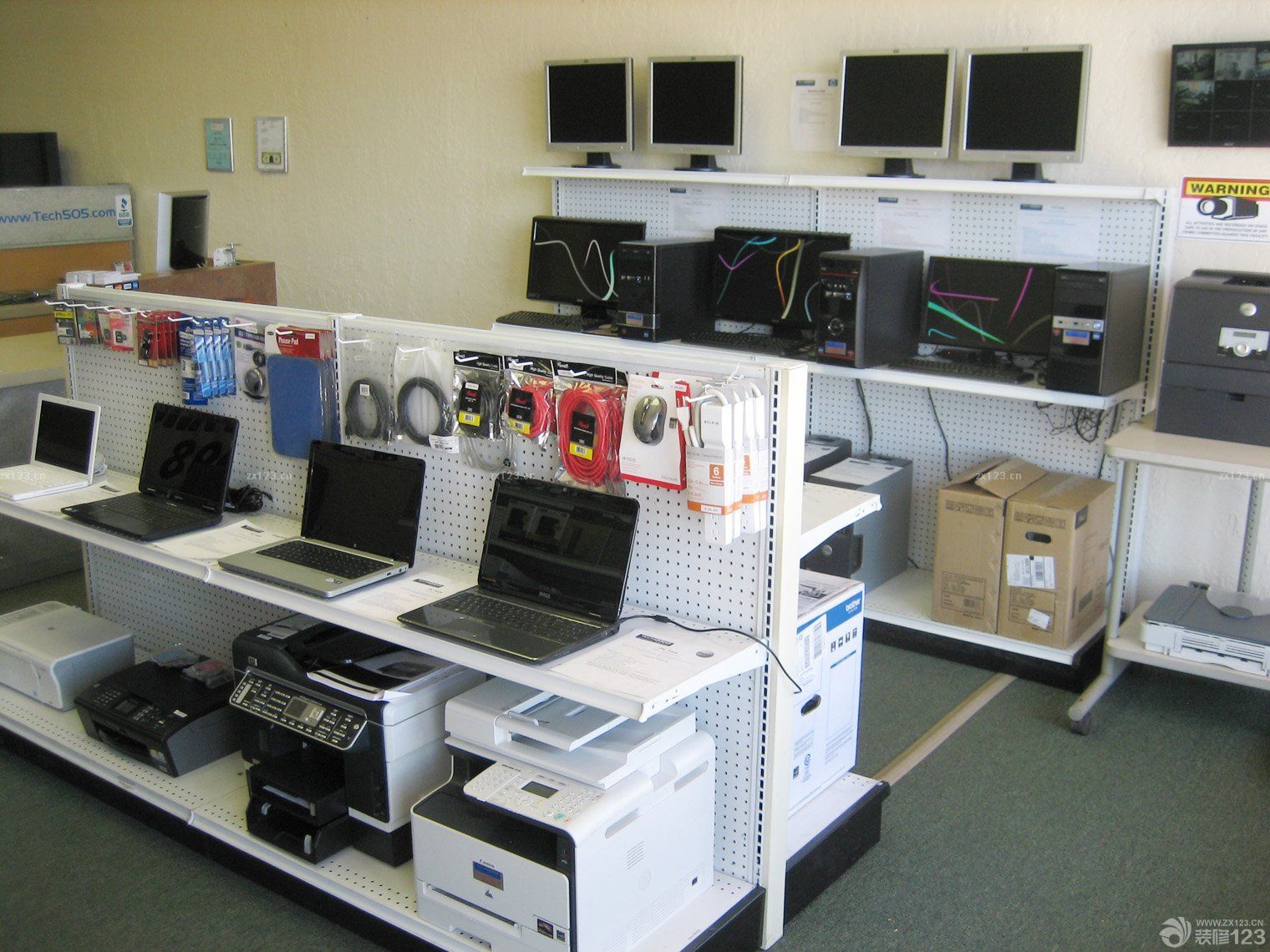 電腦店面設(shè)計裝修圖 優(yōu)化銷售電子產(chǎn)品的環(huán)境策略